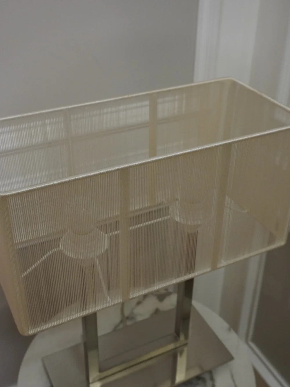 Crate&Barrel Set of Lamps with Silver Base